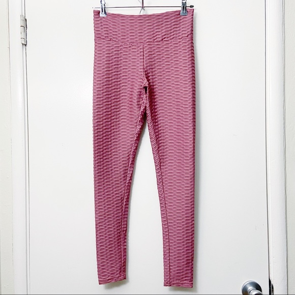 TikTok Butt Leggings Mauve Pink Small - Picture 2 of 7